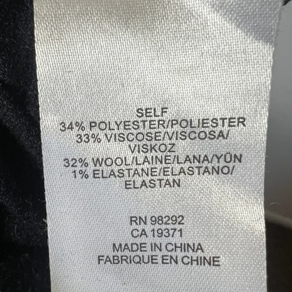 Tibi Midi Skirt Sz 6 Navy‎ Blue Career Preppy Minimalist